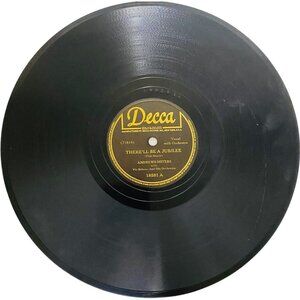 Andrews Sisters Therell Be A Jubilee 10 Inch Shellac 78 RPM Decca 18581 Vintage